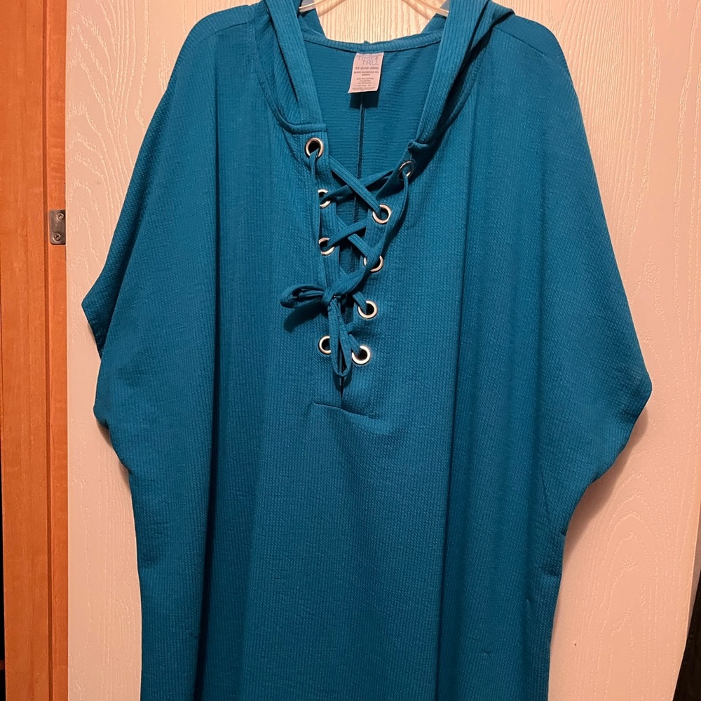 Hooded mini dress